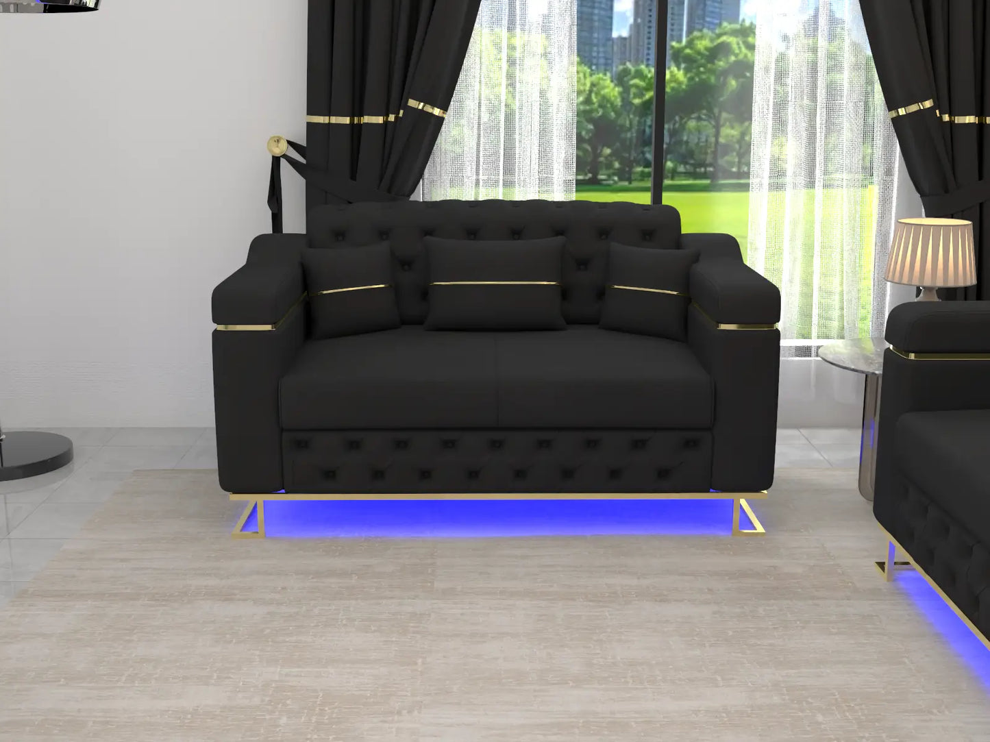 Black  2 Seater