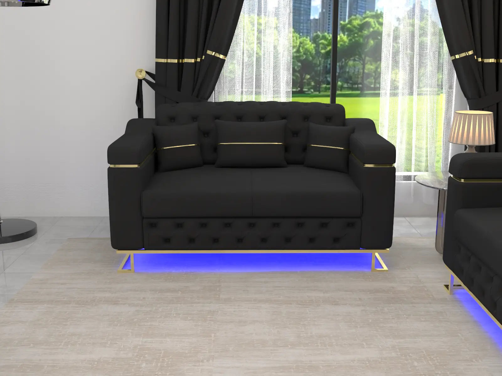 Black  2 Seater