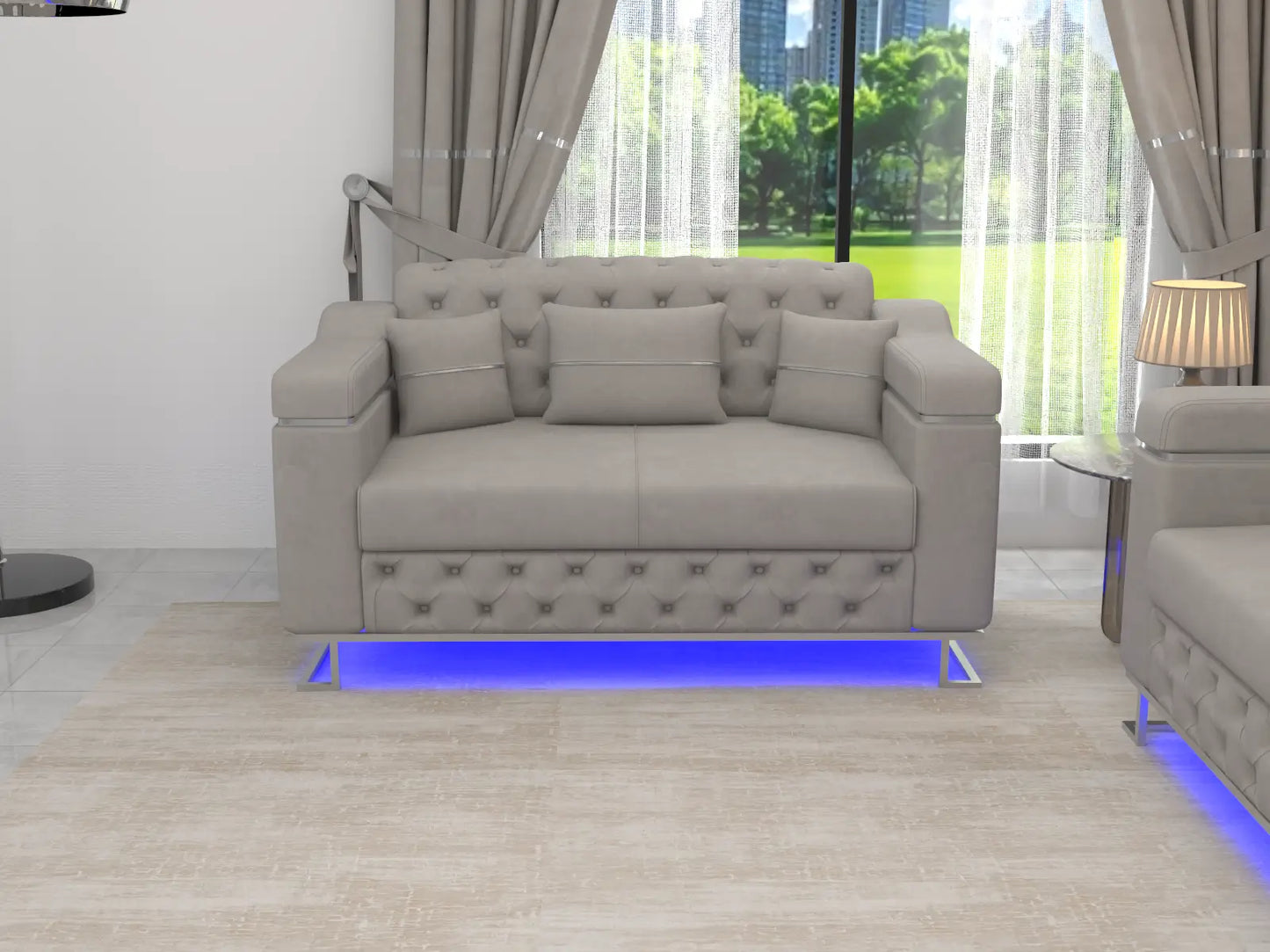 Gray 2 Seater
