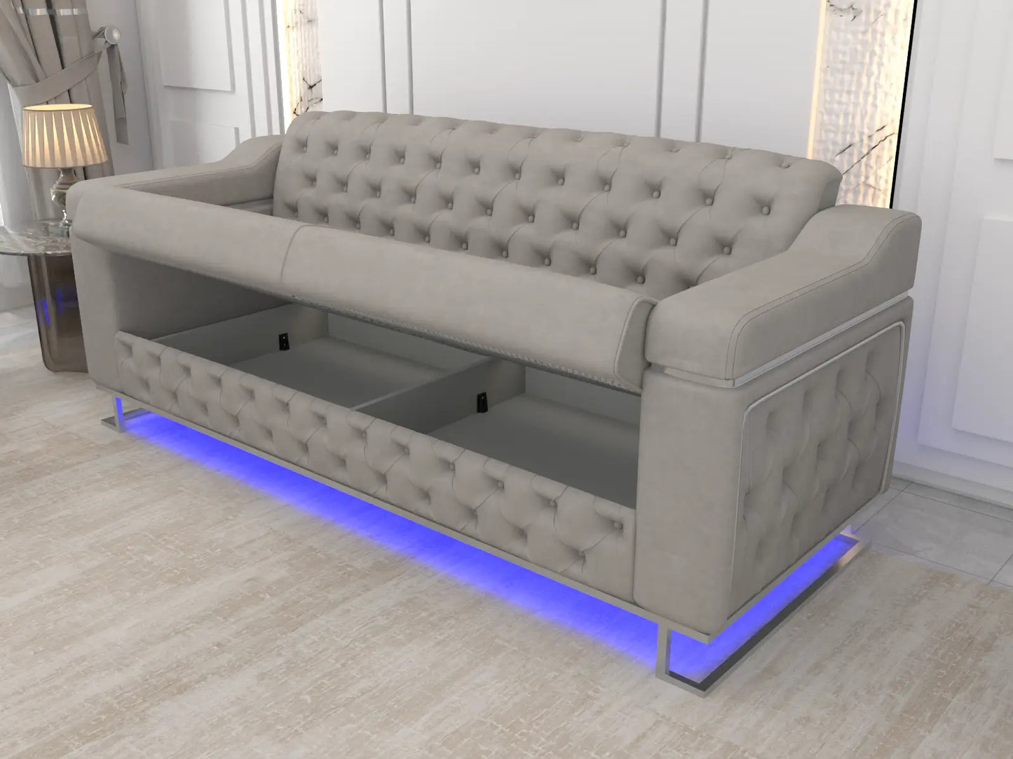 Gray 3 Seater