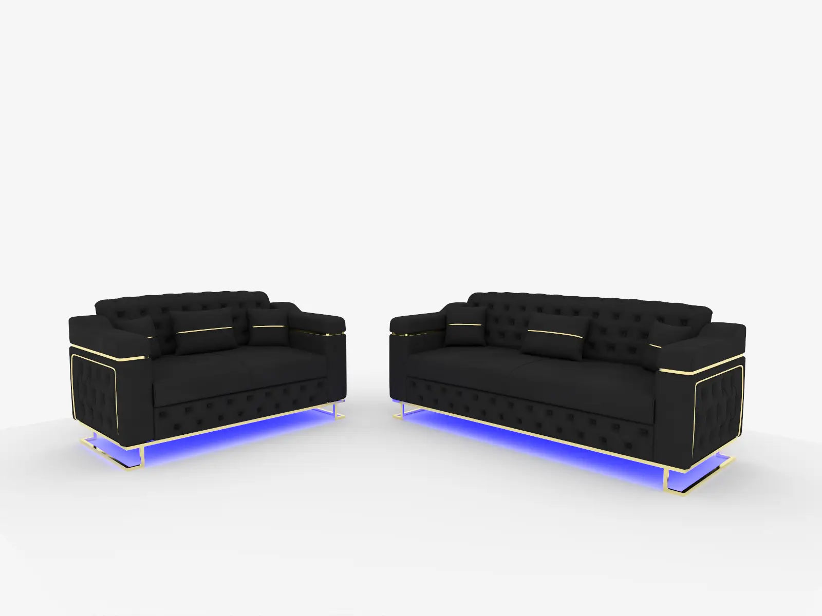Black  3+2 Seater