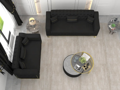 Black  3+2 Seater