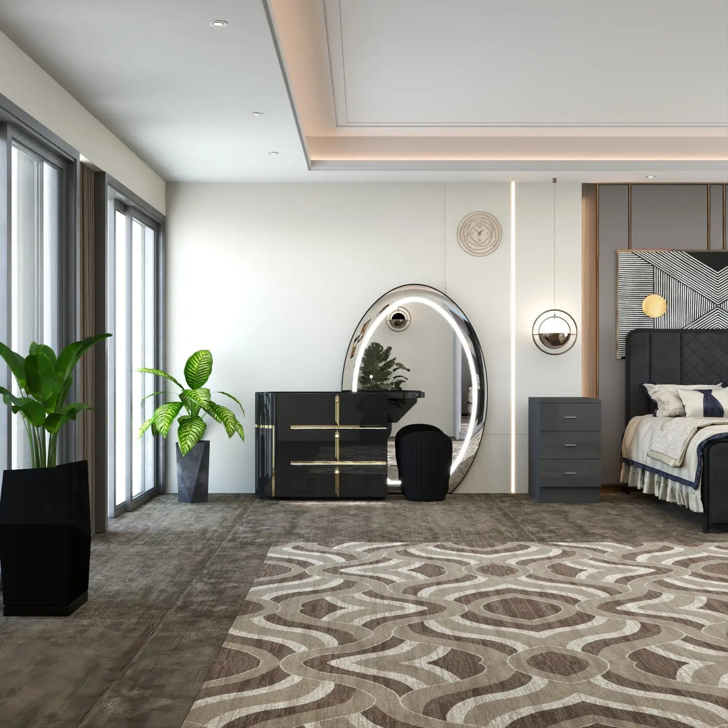 Celeste Dressing Table Black