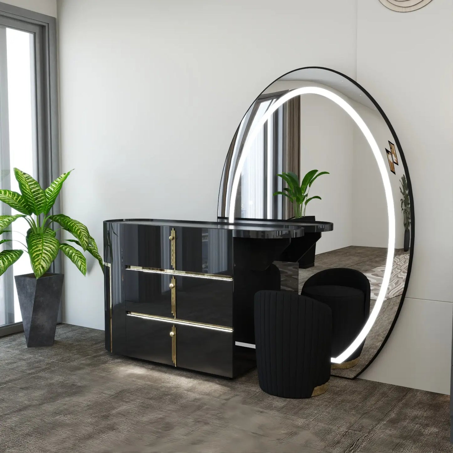 Celeste Dressing Table Black