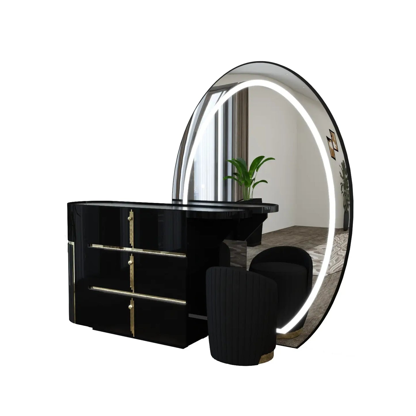 Celeste Dressing Table Black