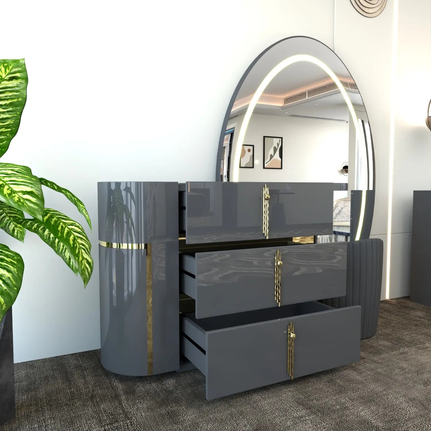 Celeste Dressing Table DarkGray