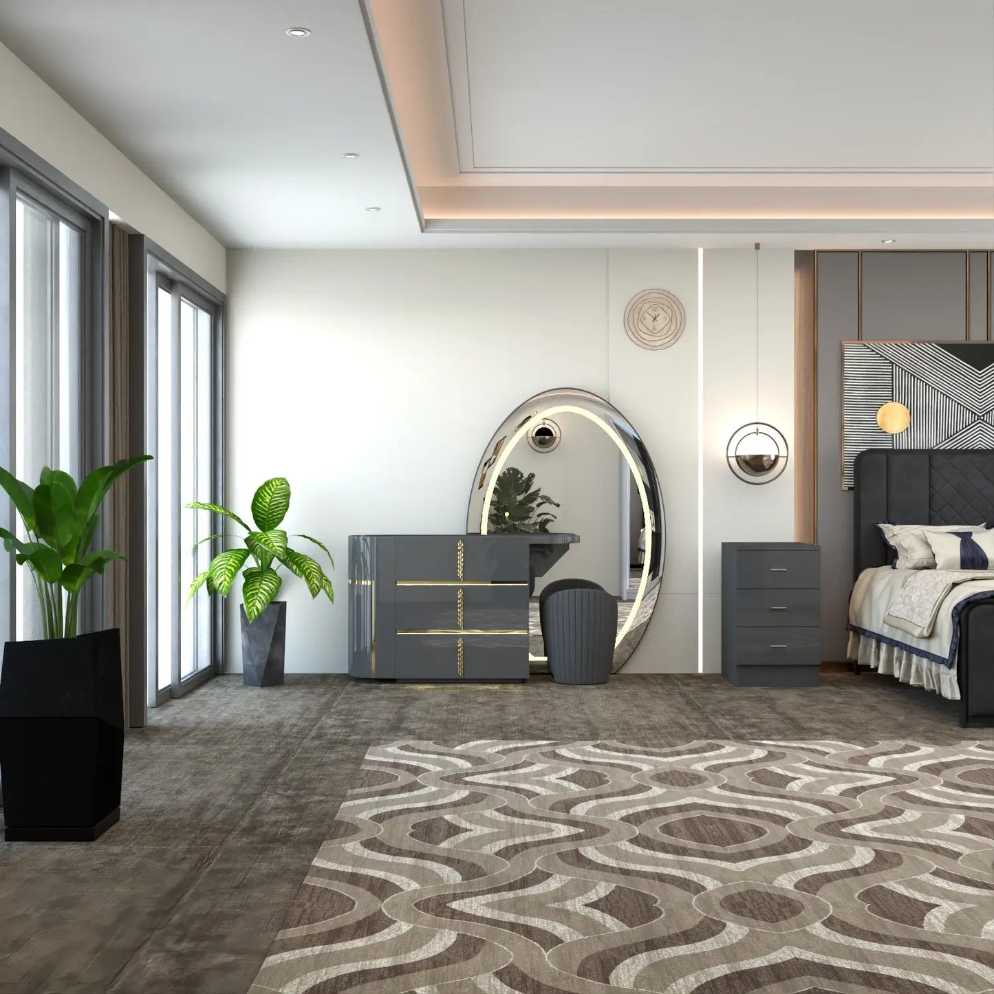 Celeste Dressing Table DarkGray