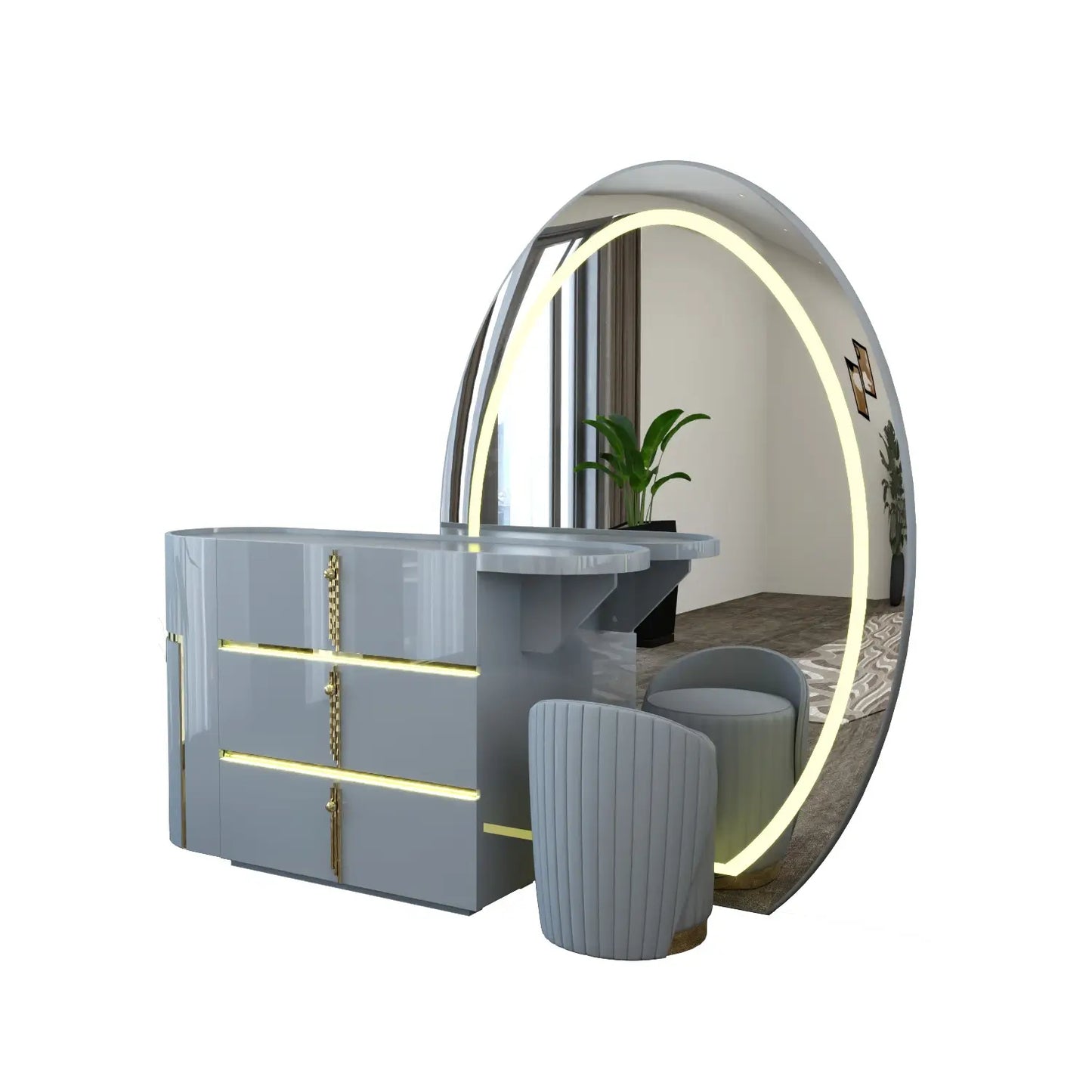 Celeste Dressing Table Gray