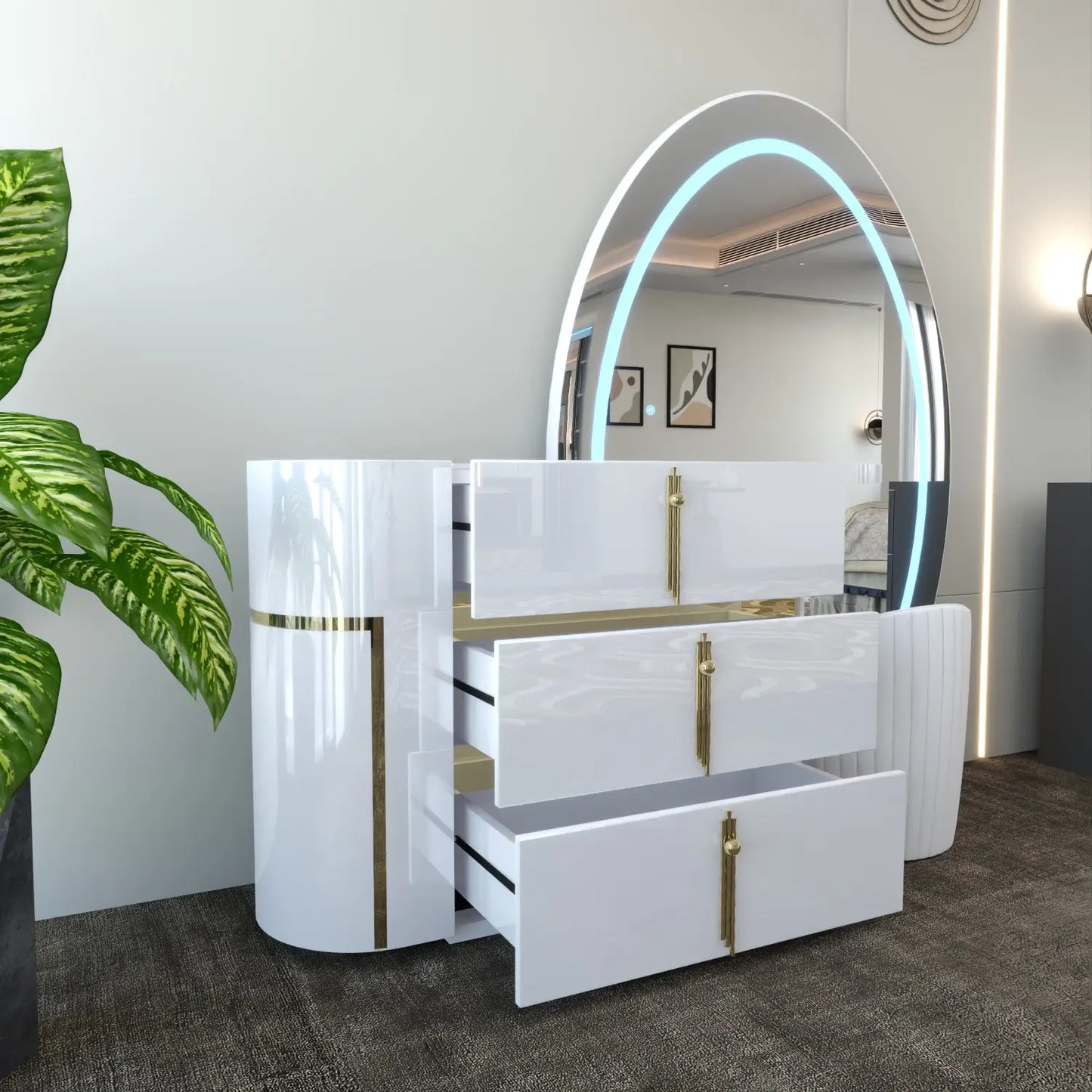 Celeste Dressing Table White