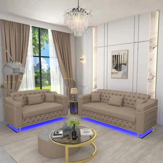 Cream 3+2 Seater