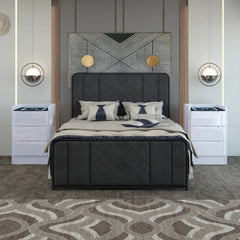 Dallas Bedside Table in white