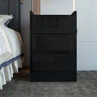 Dallas Bedside Table in Black