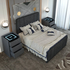 Dallas Bedside Table in DarkGray