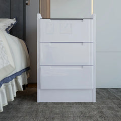 Dallas Bedside Table in white