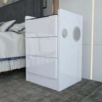 Dallas Bedside Table in white