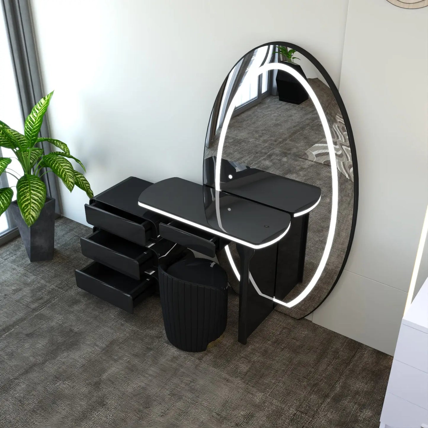 Denver Dressing Table Black