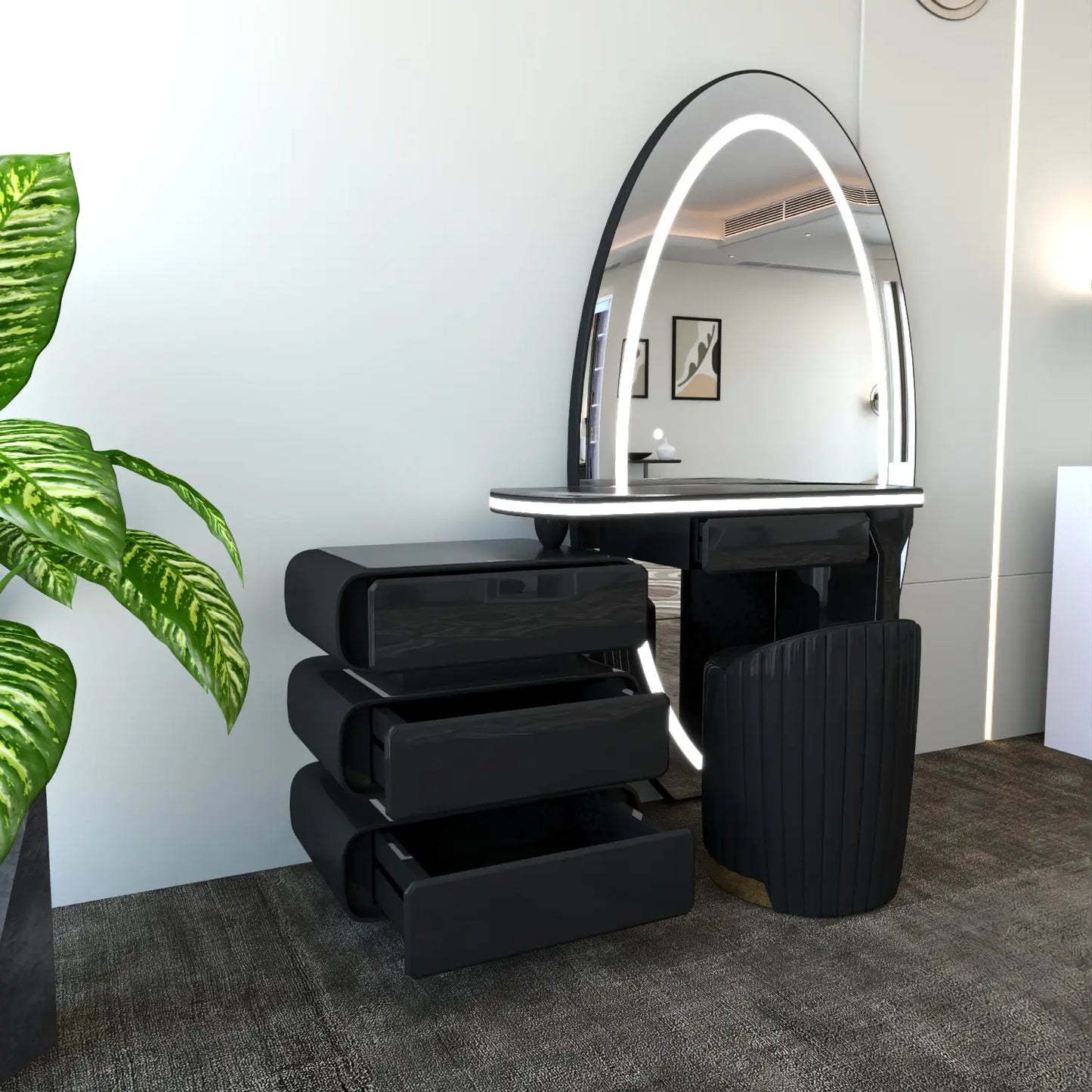 Denver Dressing Table Black