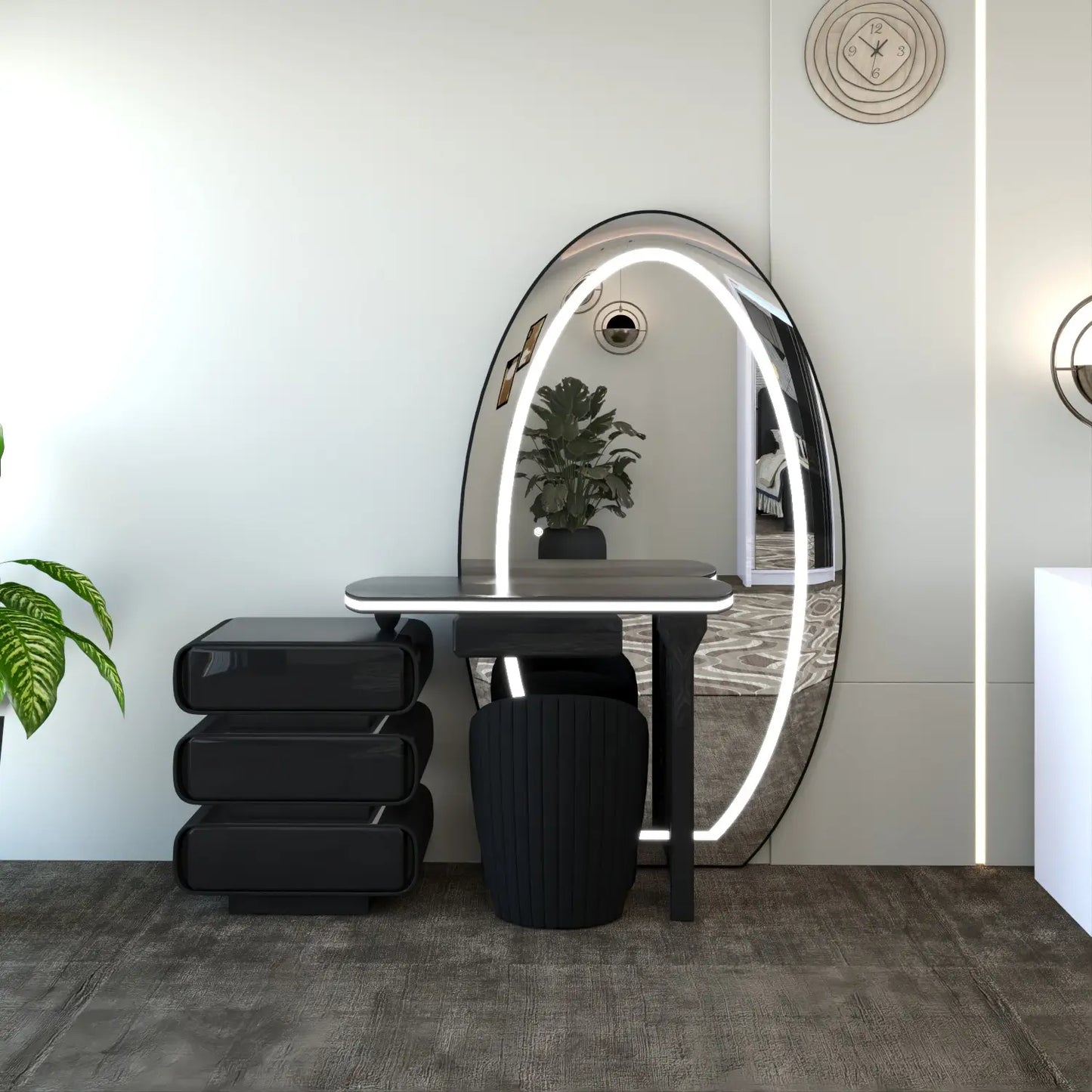 Denver Dressing Table Black