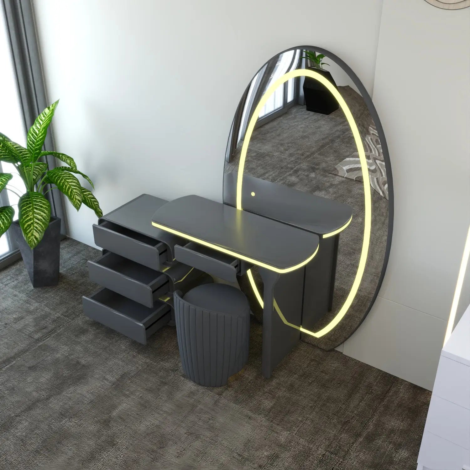 Denver Dressing Table DarkGray