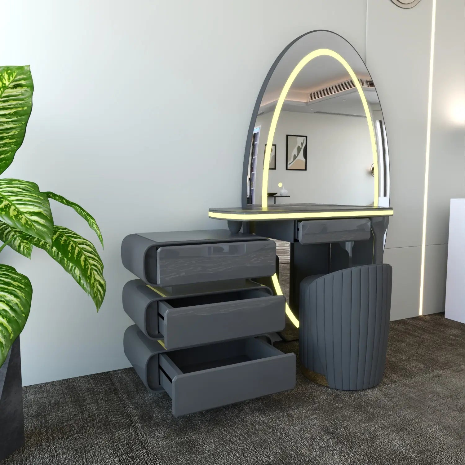 Denver Dressing Table DarkGray