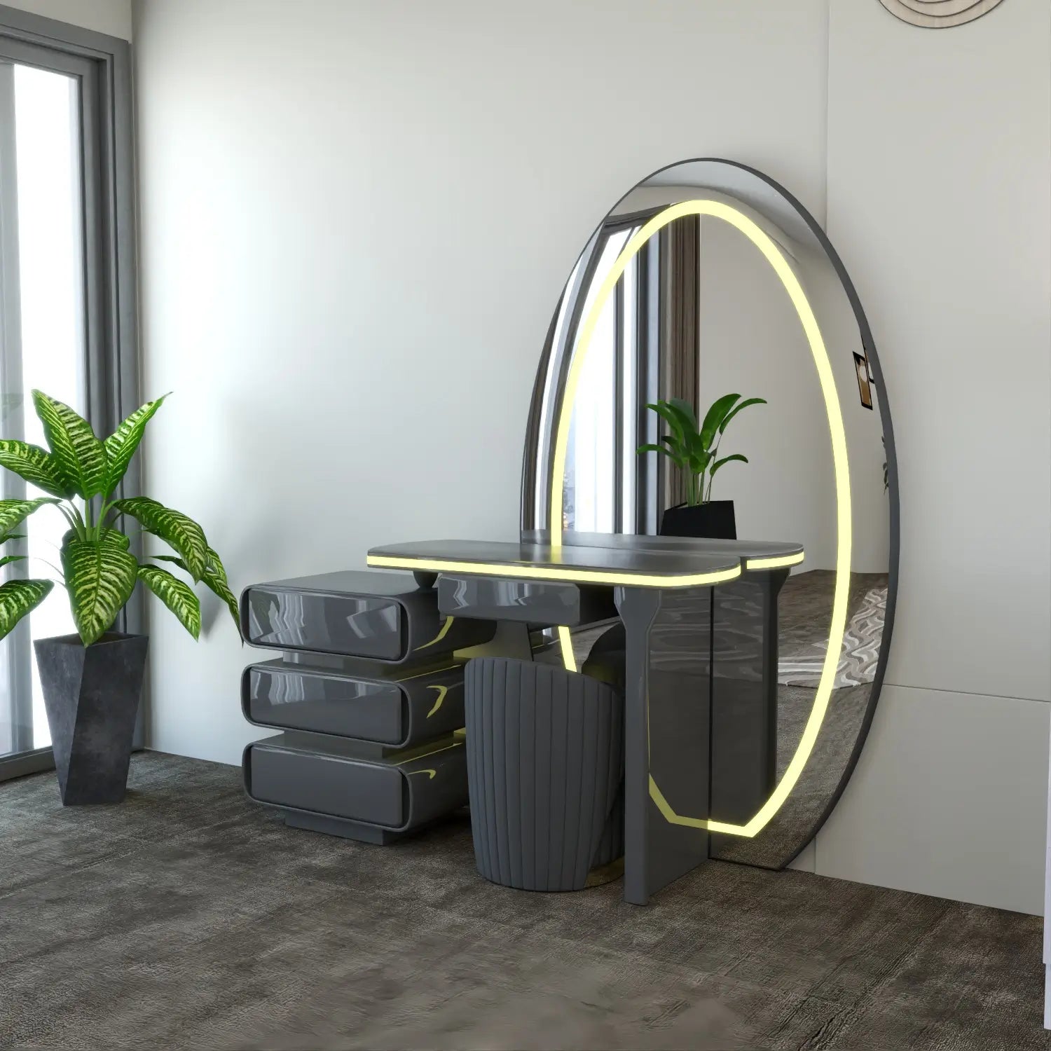 Denver Dressing Table DarkGray