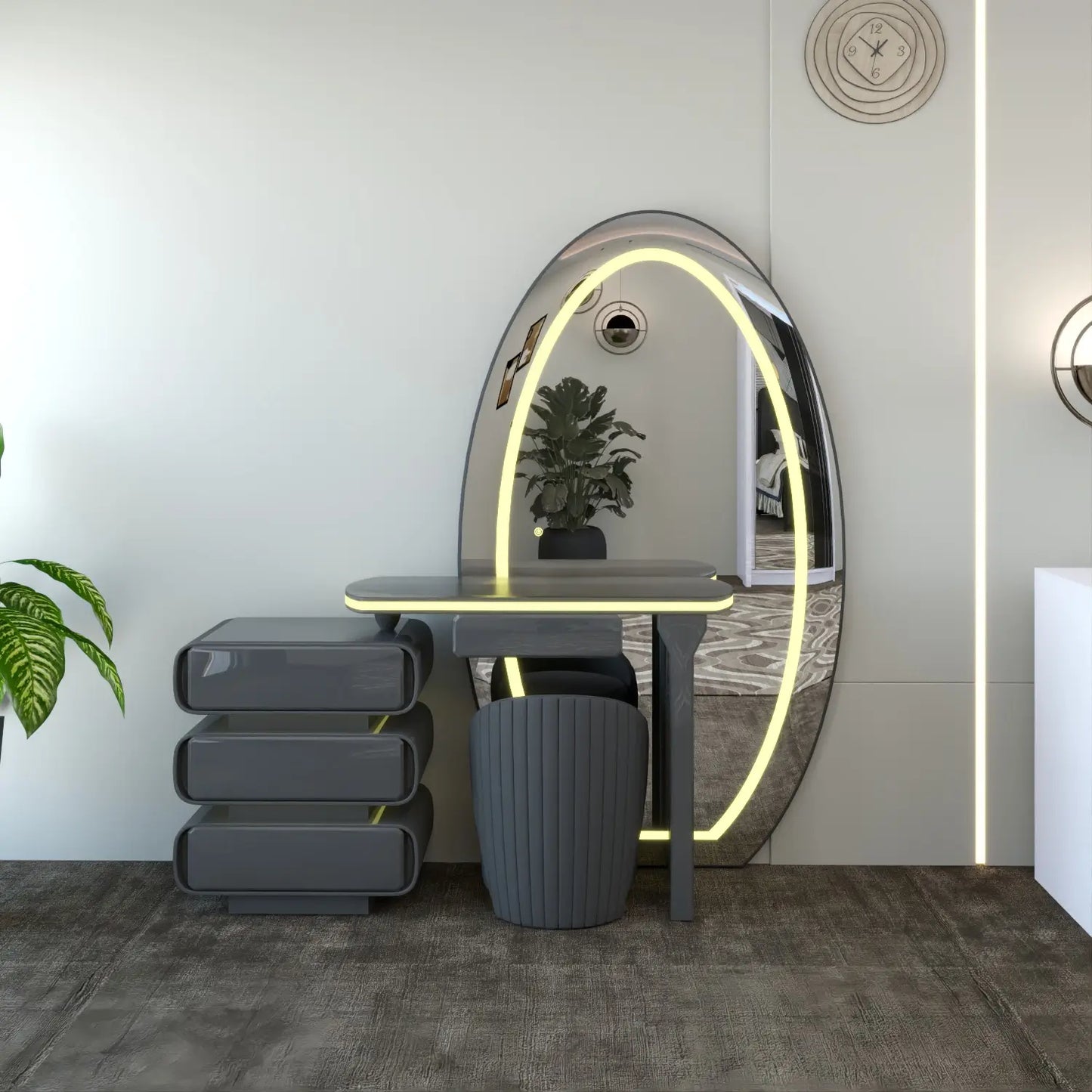 Denver Dressing Table DarkGray