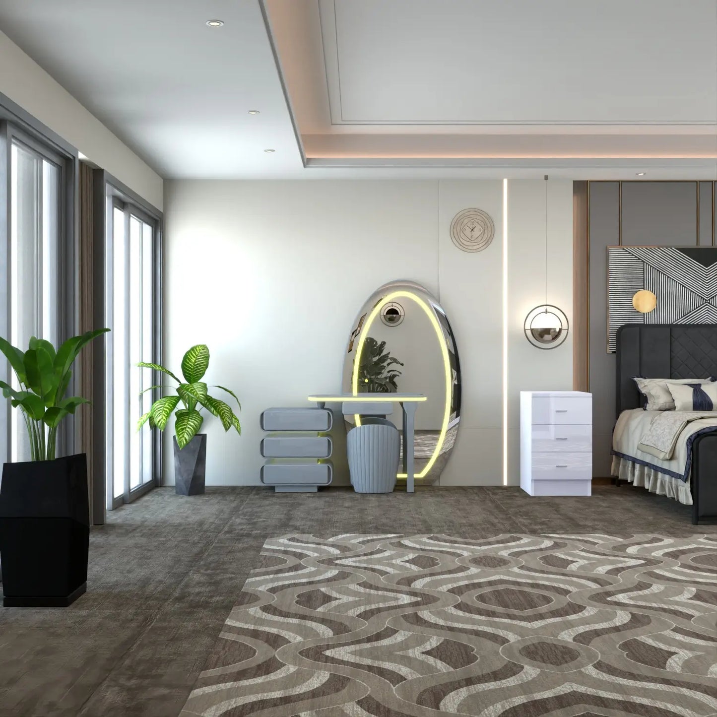 Denver Dressing Table Gray