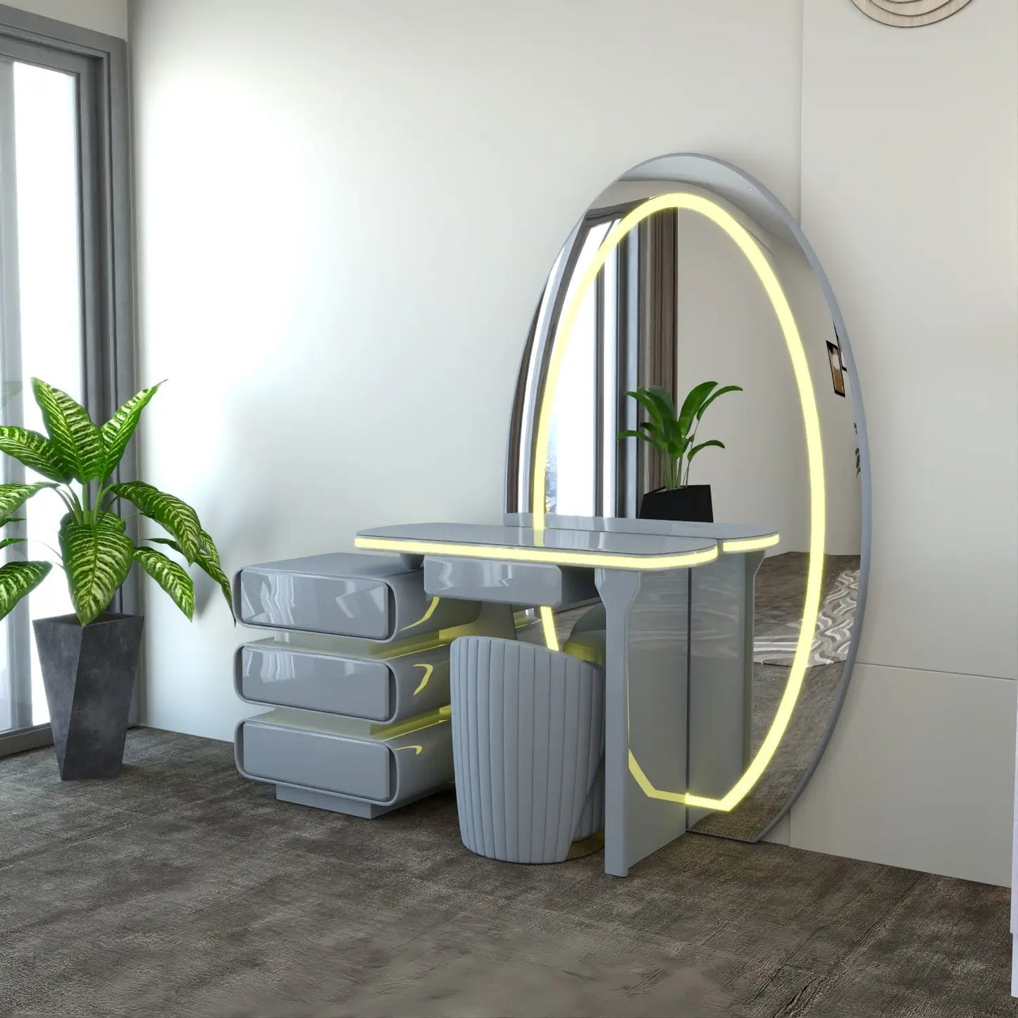 Denver Dressing Table Gray