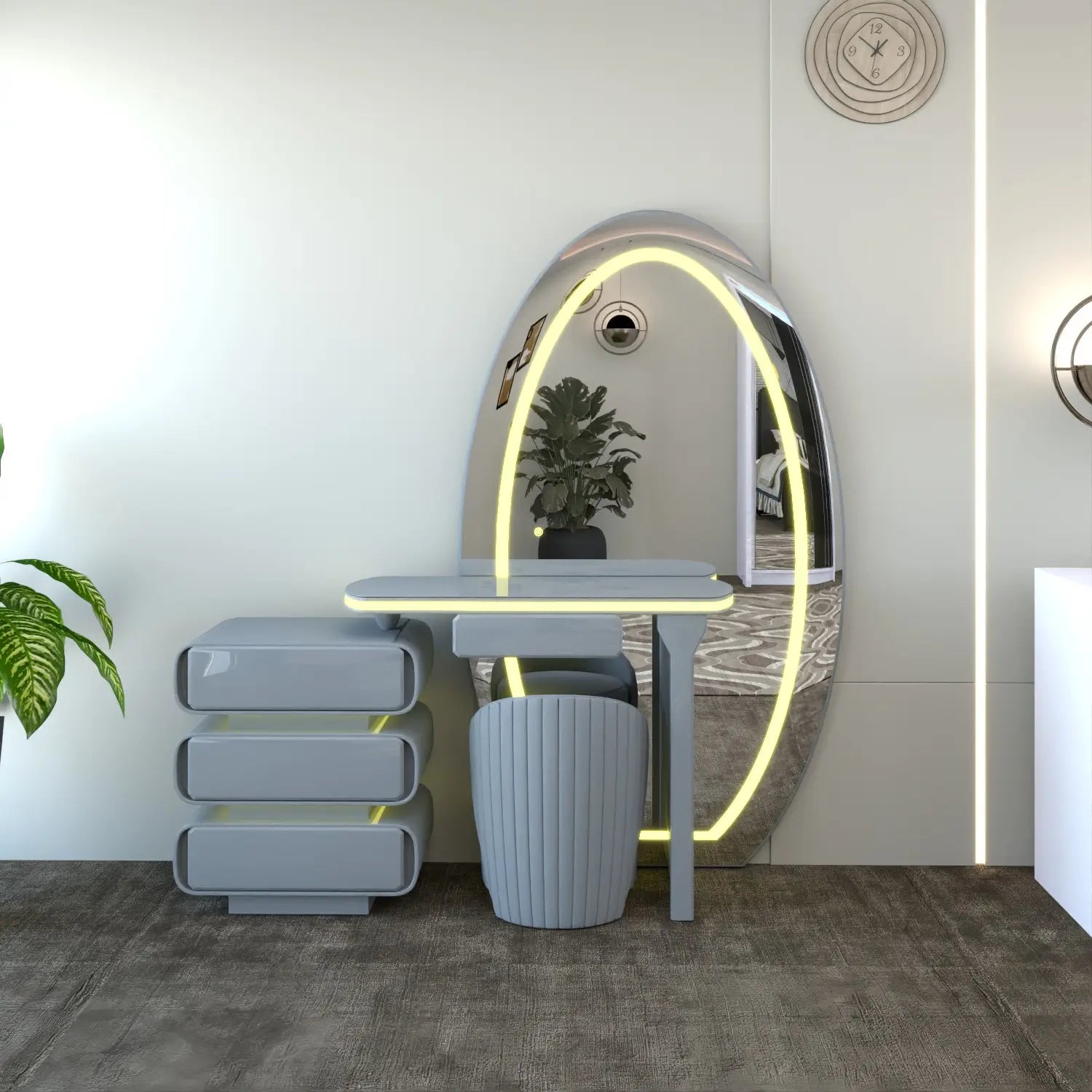 Denver Dressing Table Gray