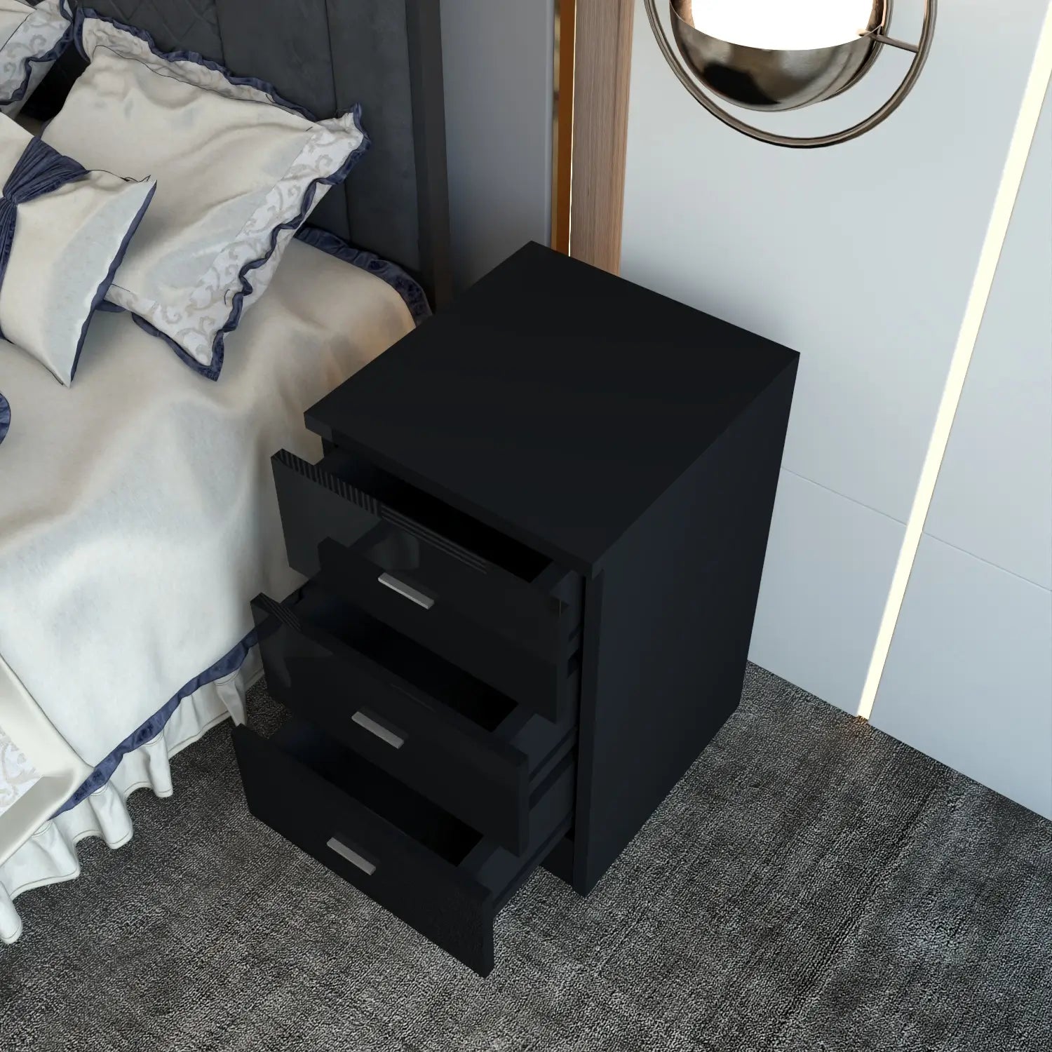 Halo Bedside Black