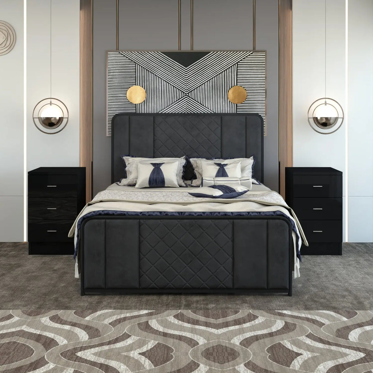 Halo Bedside Black