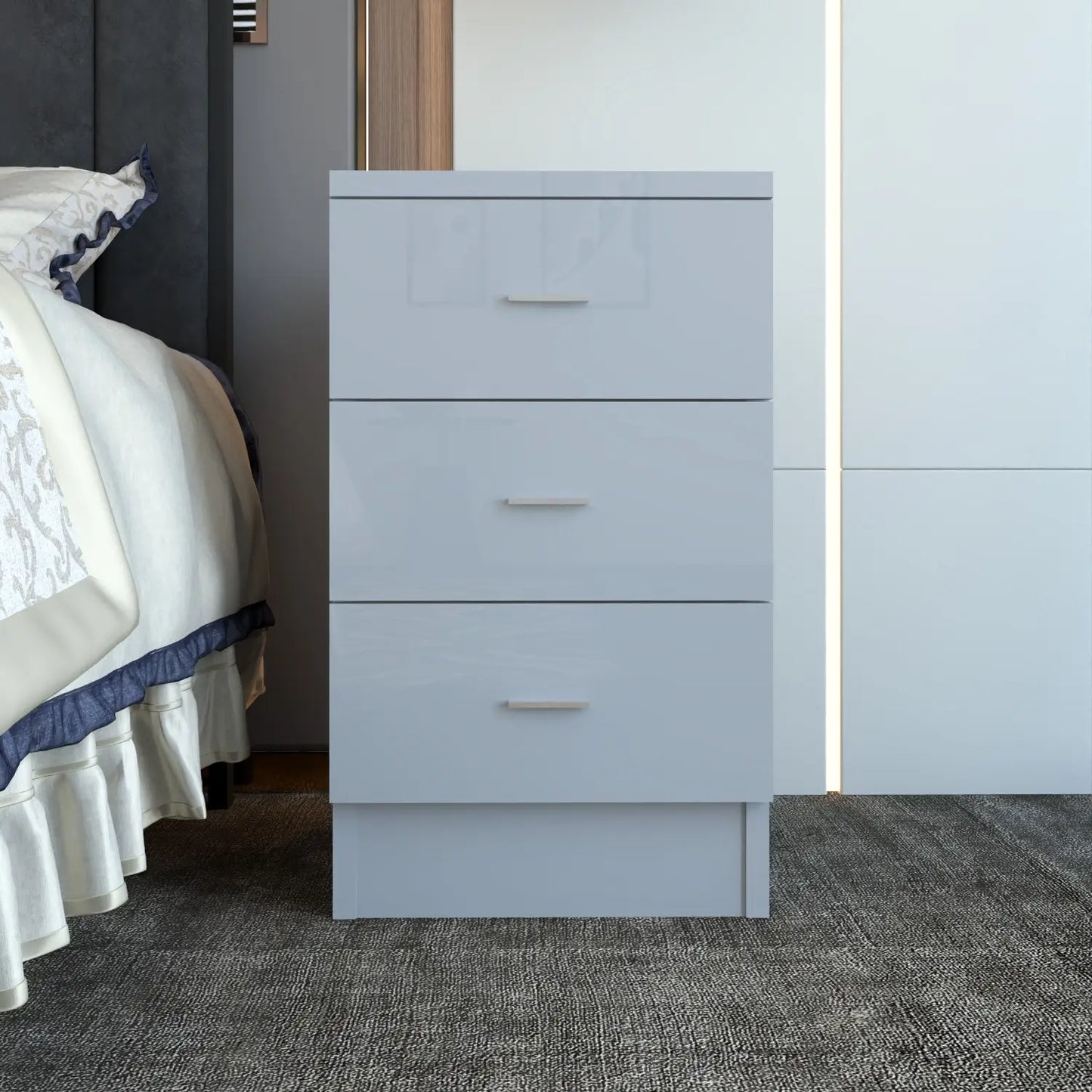 Halo Bedside Gray
