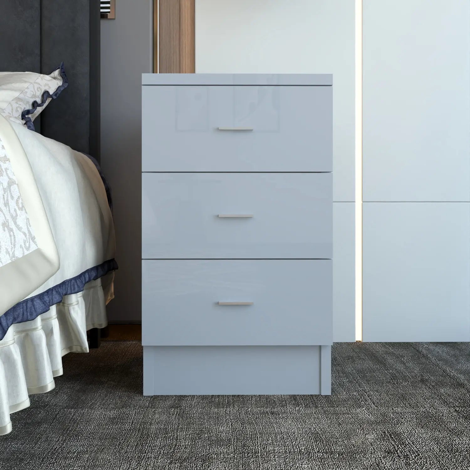 Halo Bedside Gray