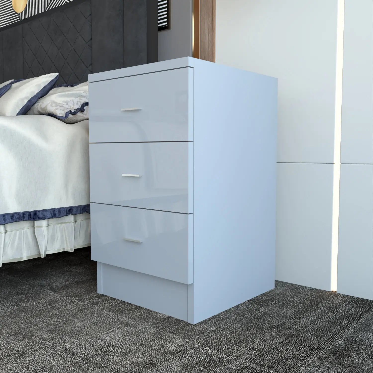 Halo Bedside Gray