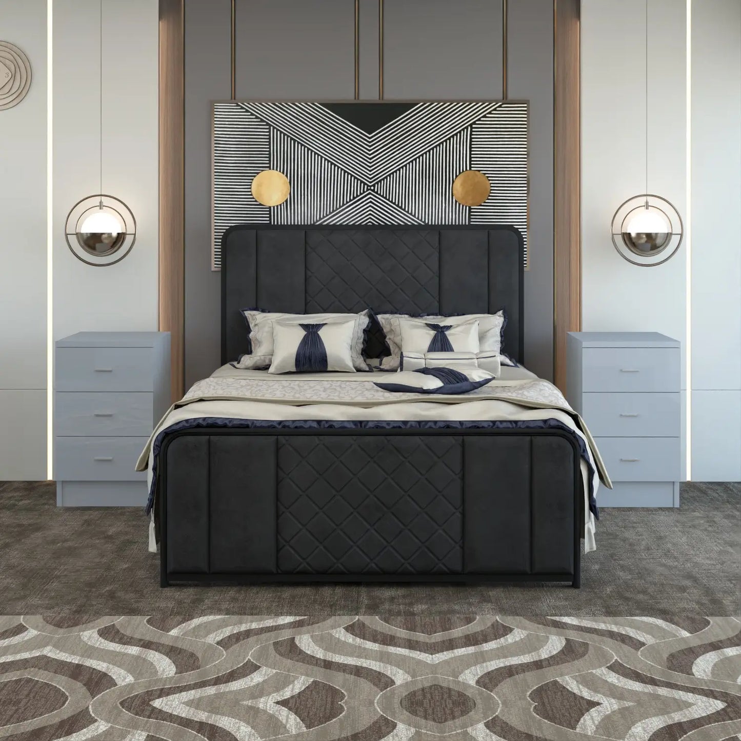 Halo Bedside Gray