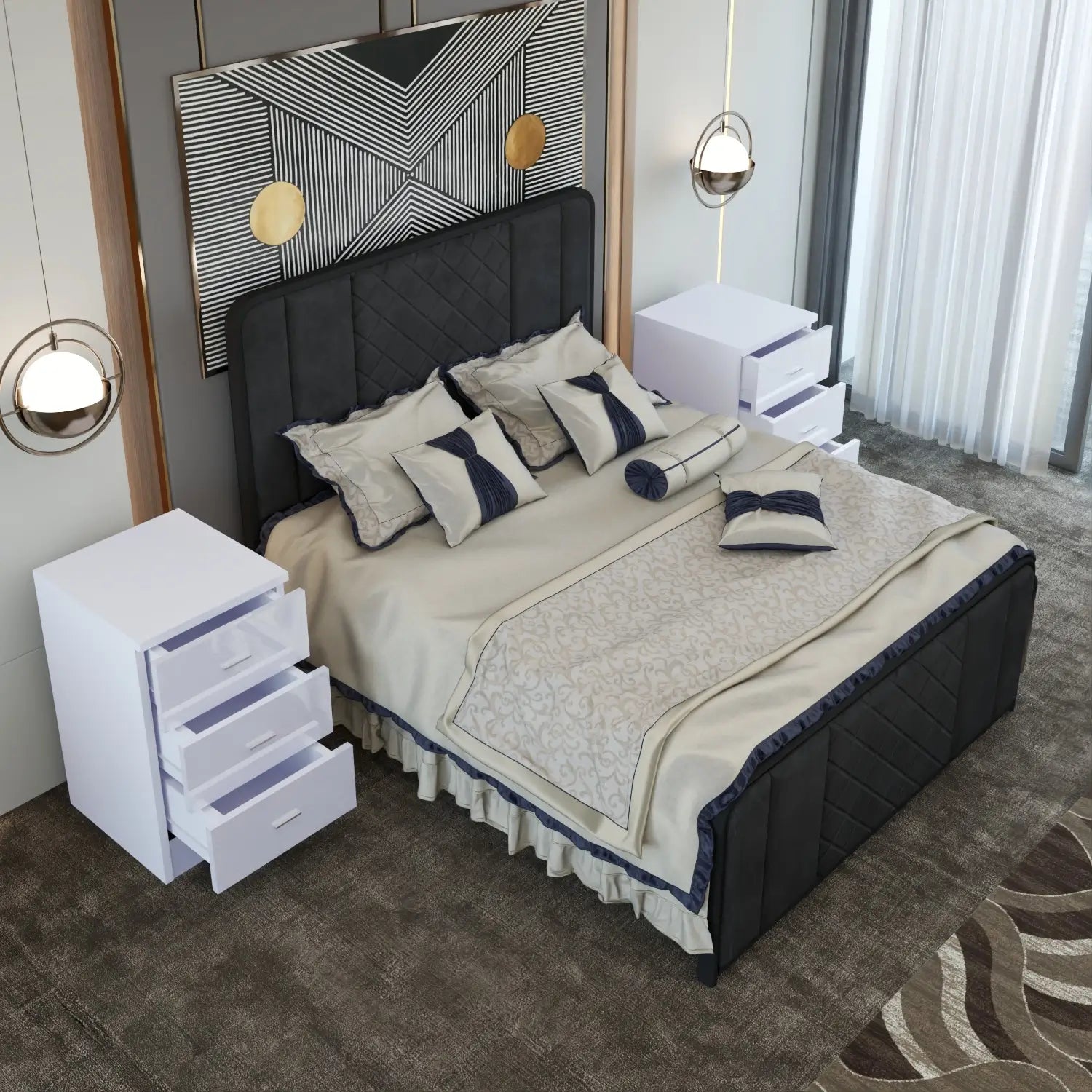 Halo Bedside White