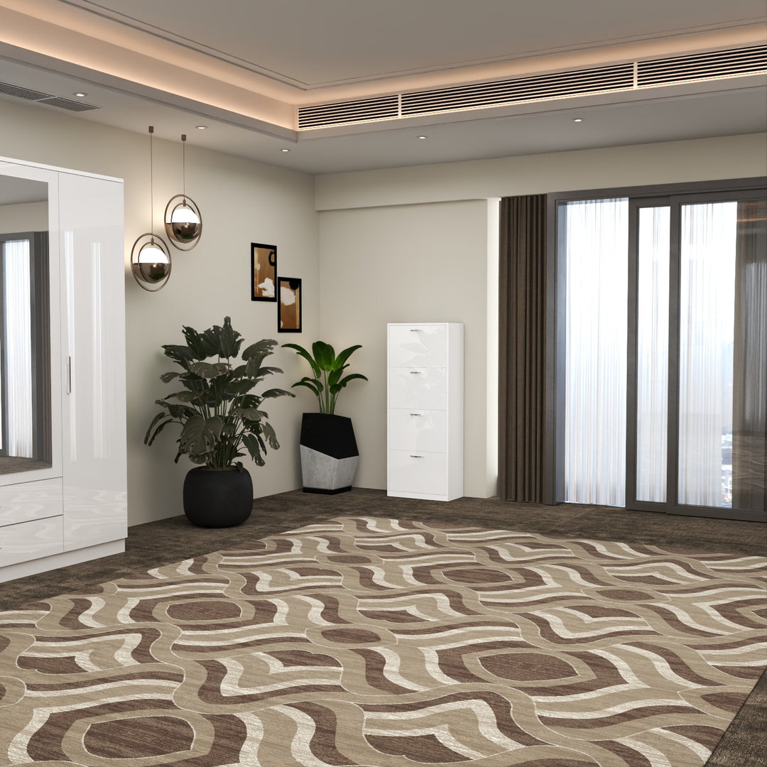 4 Tier High Gloss Shoes Cabinet