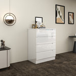 Load image into Gallery viewer, High Gloss 4-Pull-Out Storage Chest of Drawers
