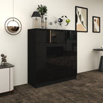 Load image into Gallery viewer, 5-Drawers High Gloss Chest of Drawer with Side Hanging Cabinet
