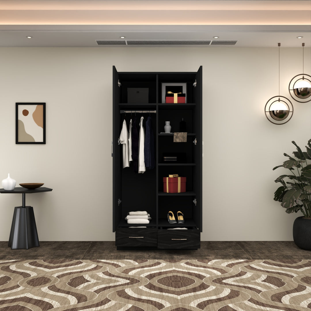 High Gloss 2 Doors Wardrobe