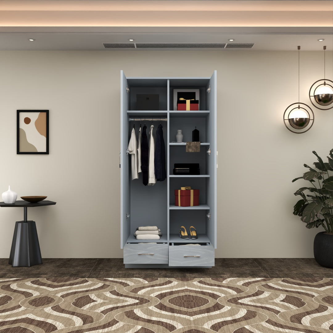 High Gloss 2 Doors Wardrobe