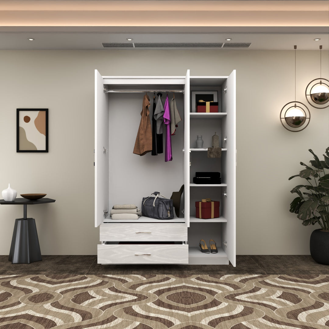 Modern High Gloss 3-Doors Wardrobe