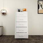 Load image into Gallery viewer, 5-Deep &amp; Tall Chest of Drawers with Handles
