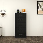 Load image into Gallery viewer, 5-Deep &amp; Tall Chest of Drawers with Handles
