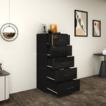 Load image into Gallery viewer, 5-Deep &amp; Tall Chest of Drawers with Handles
