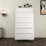 Load image into Gallery viewer, High Gloss 6-Pull-Out Storage Chest of Drawers
