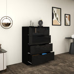 Load image into Gallery viewer, 5 Drawers-High Gloss chest of Drawers
