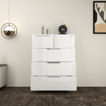 Load image into Gallery viewer, 5 Drawers-High Gloss chest of Drawers
