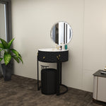Load image into Gallery viewer, Modern Round Marble Dressing Table
