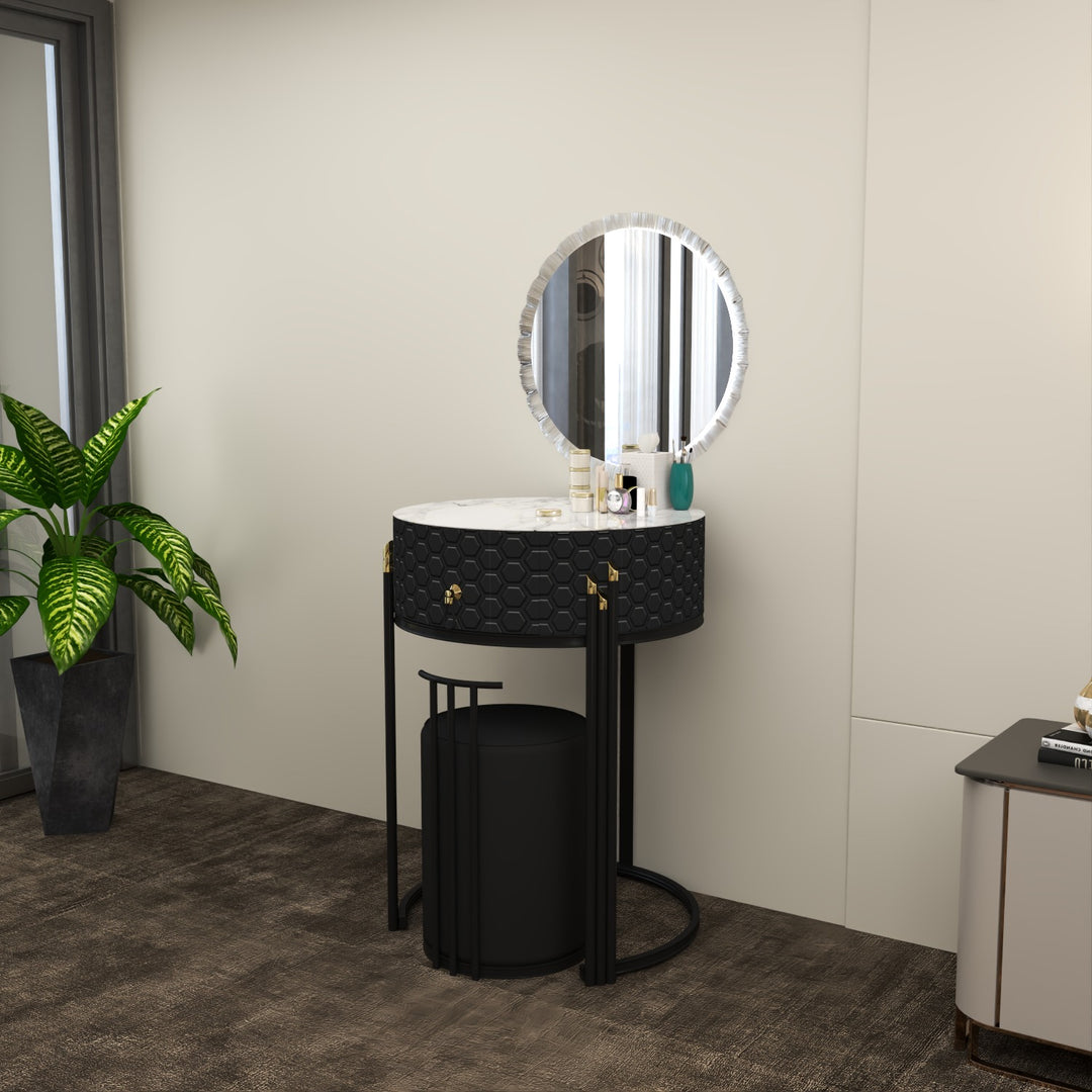 Modern Round Marble Dressing Table